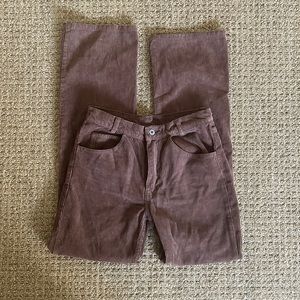 brown flare john galt courdory pants